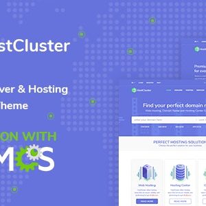 HostCluster - WHMCS Hosting WordPress Theme main banner. large preview
