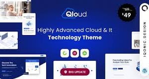 Qloud 3.0 - WHMCS, Cloud Computing, Apps & Server WordPress Themeimages