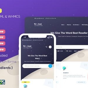NUHOST - MULTIPURPOSE HOSTING HTML & WHMCS TEMPLATE BY COODIV. large preview